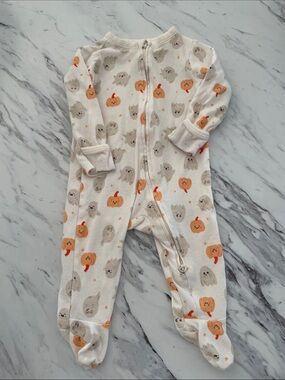 Old Navy Fall Pajamas- Double Zipper, Footed & Fold Over Mittens